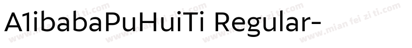 A1ibabaPuHuiTi Regular字体转换